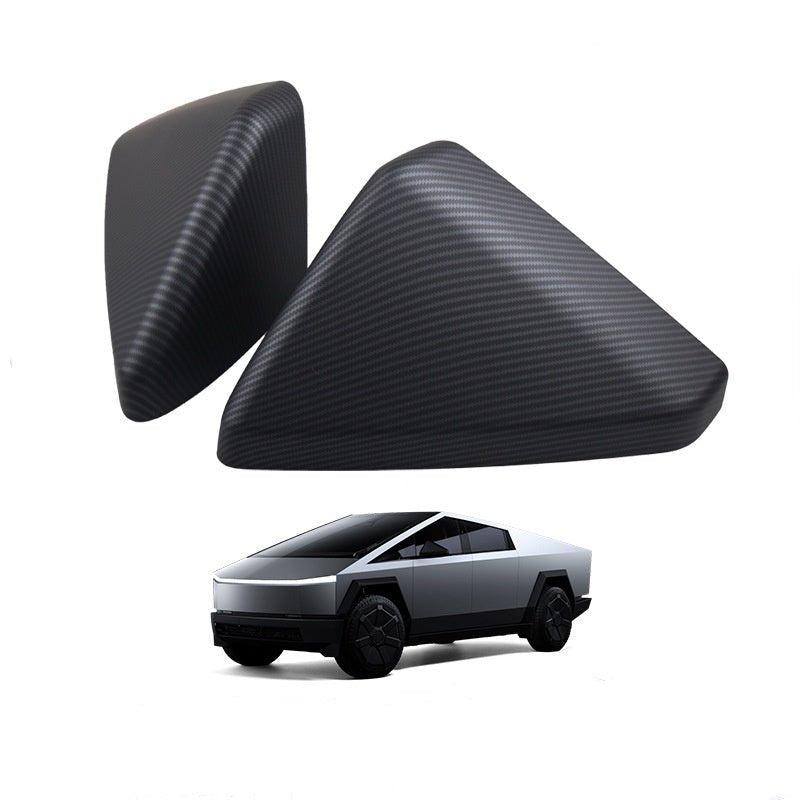ABS Mirror Covers for Cybertruck | Carbon Fiber Pattern | 2 Finishes | TESERY: Complete EV Owner's Guide
