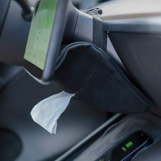 Alcantara Hidden Tissue Box for Tesla Model 3 & Model Y: Complete EV Owner's Guide