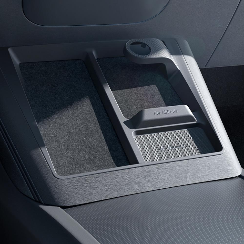 3-in-1 Wireless Charging Anti-Slip Organizer for Model 3 Highland / Model Y Juniper | TESERY: Complete EV Owner's Guide