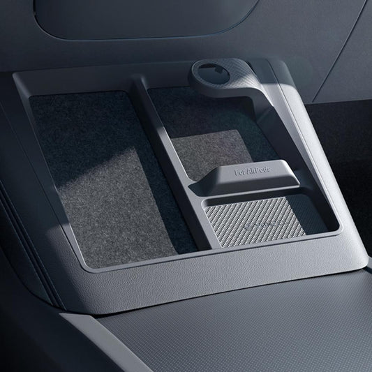 3-in-1 Wireless Charging Anti-Slip Organizer for Model 3 Highland / Model Y Juniper | TESERY: Complete EV Owner's Guide