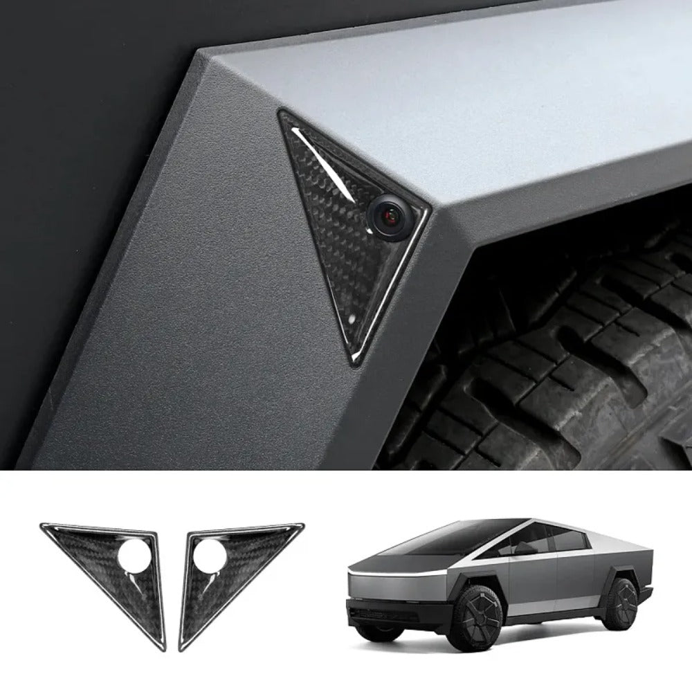 Cybertruck Front Fender Camera Applique Overlays | Real Carbon Fiber (1 Pair): Complete EV Owner's Guide