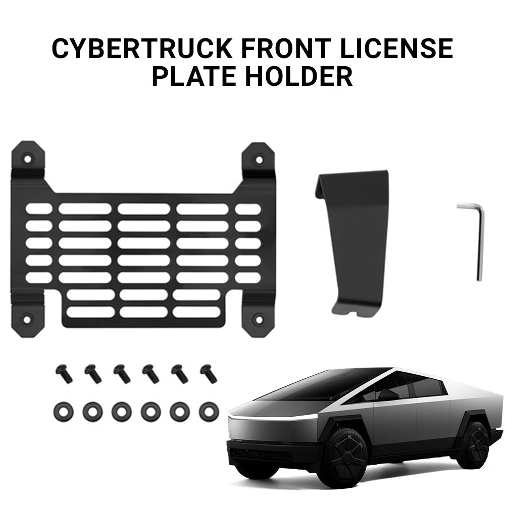 Cybertruck Front License Plate Holder | No-Drill, Anti-Theft Mounting Kit: Complete EV Owner's Guide