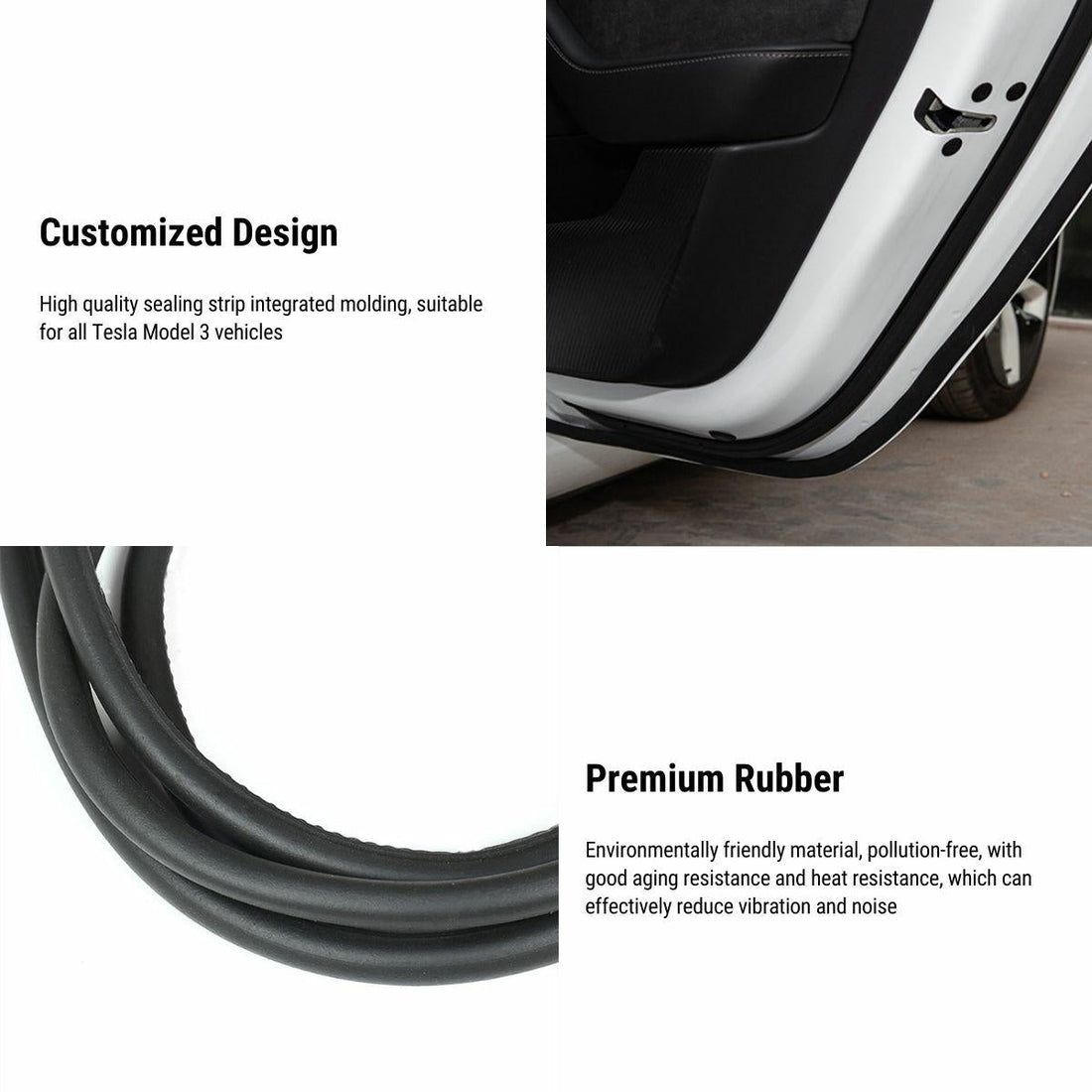 Door Rubber Sealing Strip Noise Reduction Kit for Tesla Model 3 Highland: Complete EV Owner's Guide