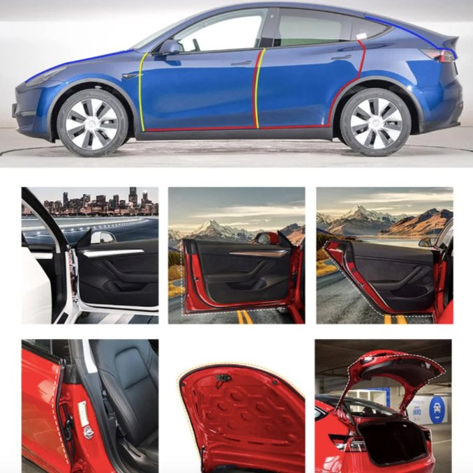 EPDM Door Seal Kit for Model Y | 8-Piece Full-Body | Noise Reduction | Weatherproof: Complete EV Owner's Guide