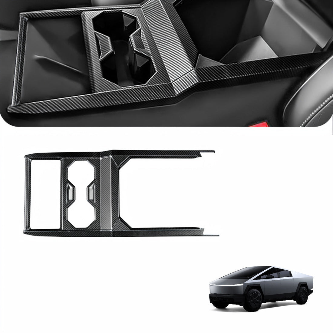 Dry Carbon Fiber Center Console Cup Holder for Cybertruck: Complete EV Owner's Guide