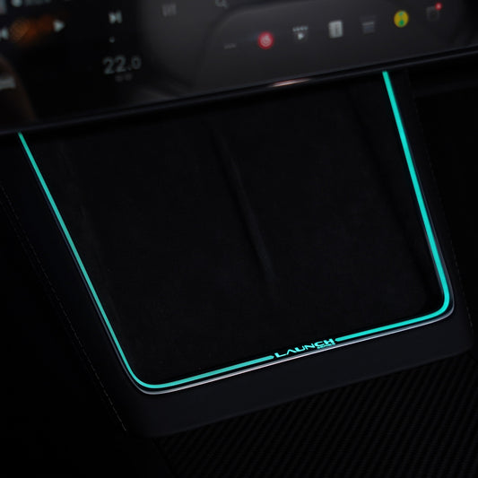 Laser-Carved Ambient Light for Model Y Juniper Wireless Charging Port | TESERY: Complete EV Owner's Guide