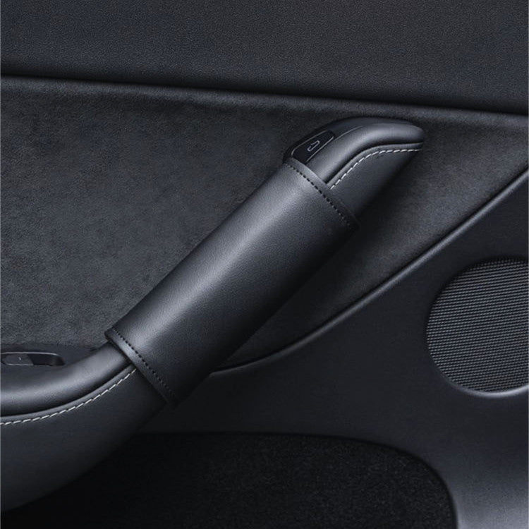 Leather Inner Door handle Cover for Tesla Model 3 Model Y (4 pcs): Complete EV Owner's Guide