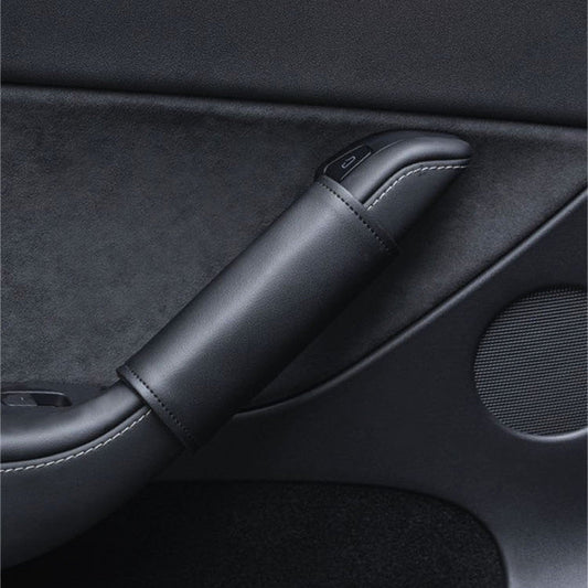 Leather Inner Door handle Cover for Tesla Model 3 Model Y (4 pcs): Complete EV Owner's Guide