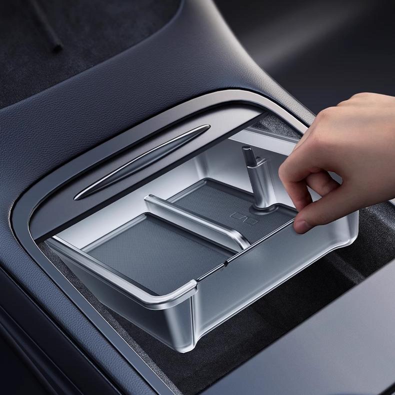 Center Console Storage Kits for Model Y Juniper / Model 3 Highland (2PCS) | TESERY: Complete EV Owner's Guide