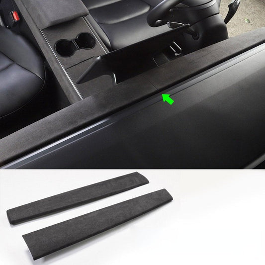 Alcantara Dashboard Cover for Model 3/Y | 2-Piece Set | 2 Colors | 3M Adhesive | 15-Min Install: Complete EV Owner's Guide