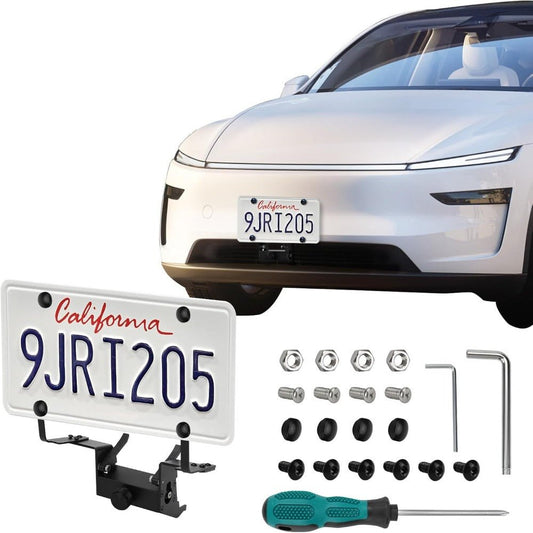 Model Y Juniper Front License Plate Holder | No-Drill, Anti-Theft Aluminum: Complete EV Owner's Guide