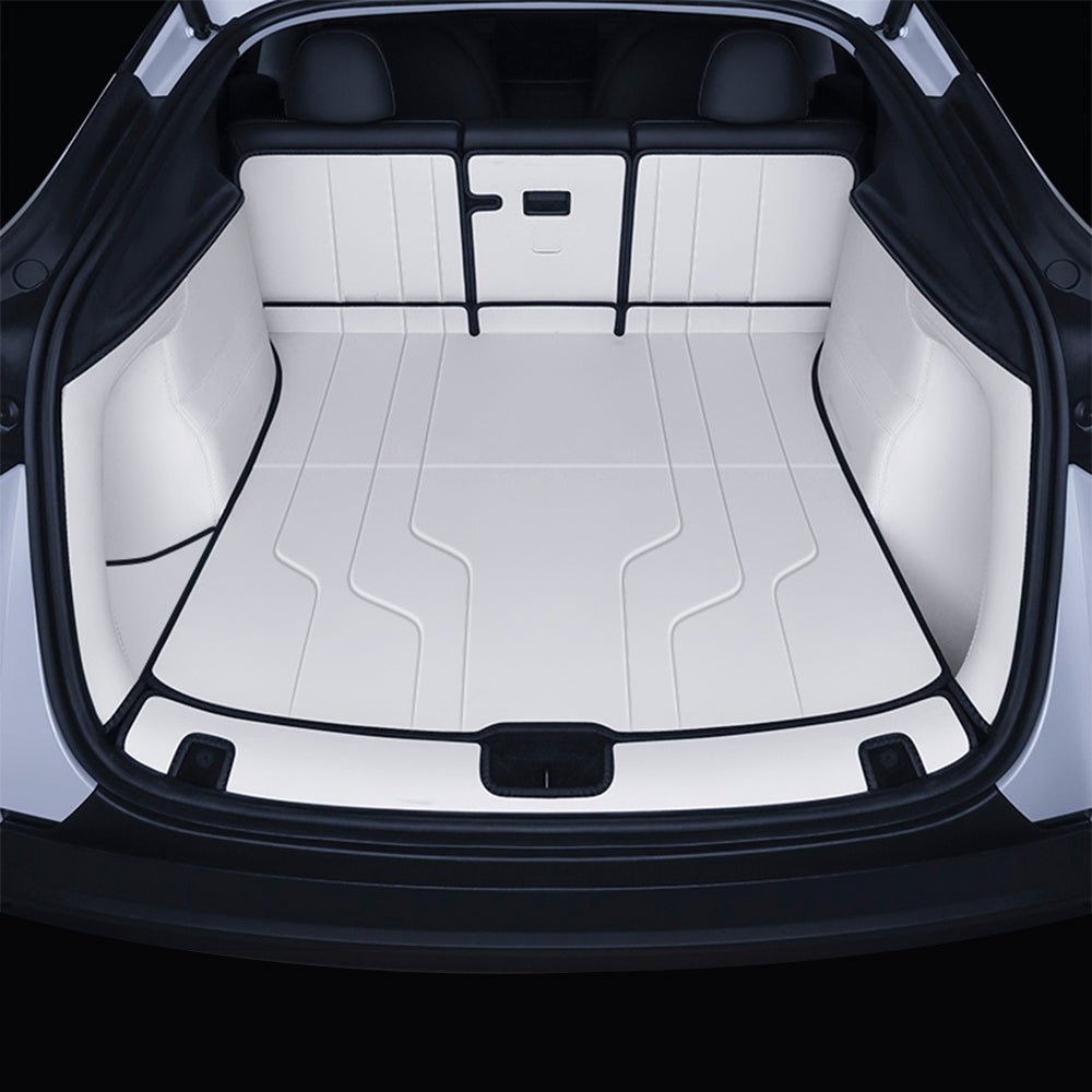 Nappa Leather Trunk Mat for Model Y Juniper (7 PCS): Complete EV Owner's Guide
