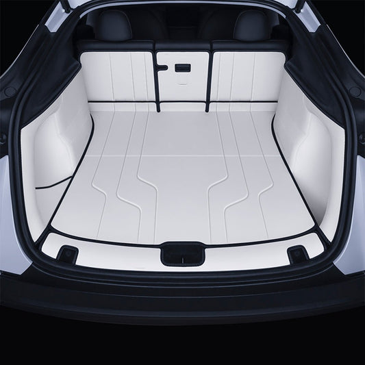 Nappa Leather Trunk Mat for Model Y Juniper (7 PCS): Complete EV Owner's Guide