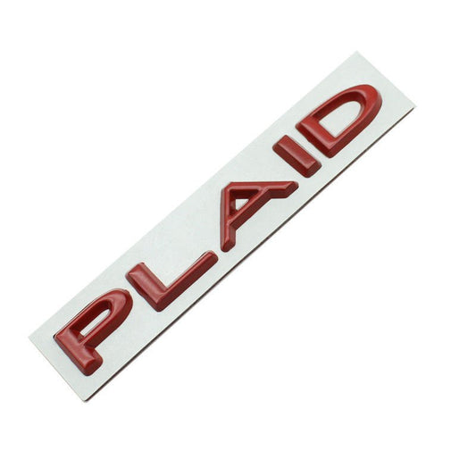 PLAID Letter Badge Emblem | Premium Alloy | 3M Adhesive | 4 Finishes Available: Complete EV Owner's Guide