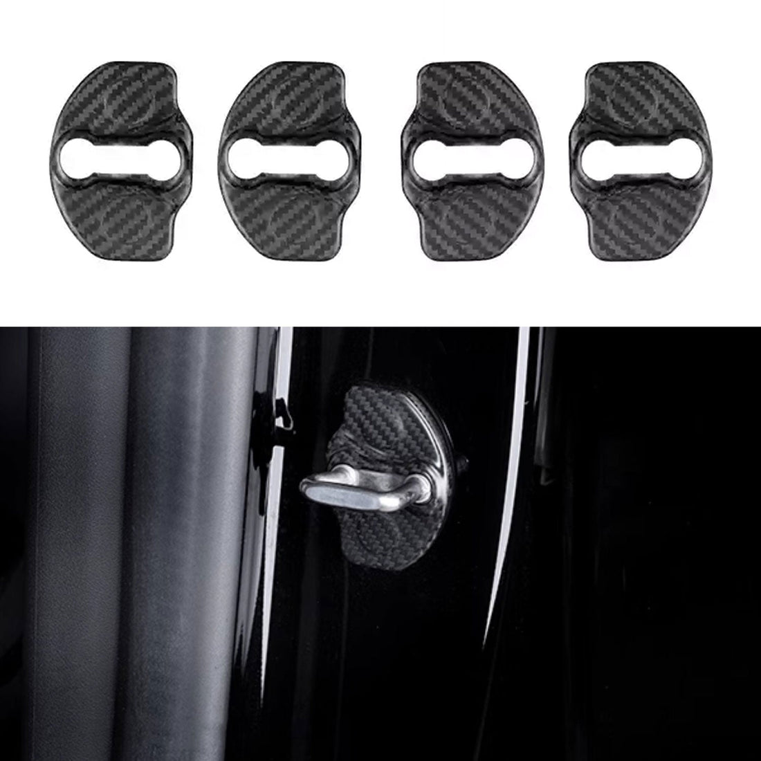 Real Dry Carbon Fiber Door Lock Cover for Tesla Model 3 & Model Y: Complete EV Owner's Guide