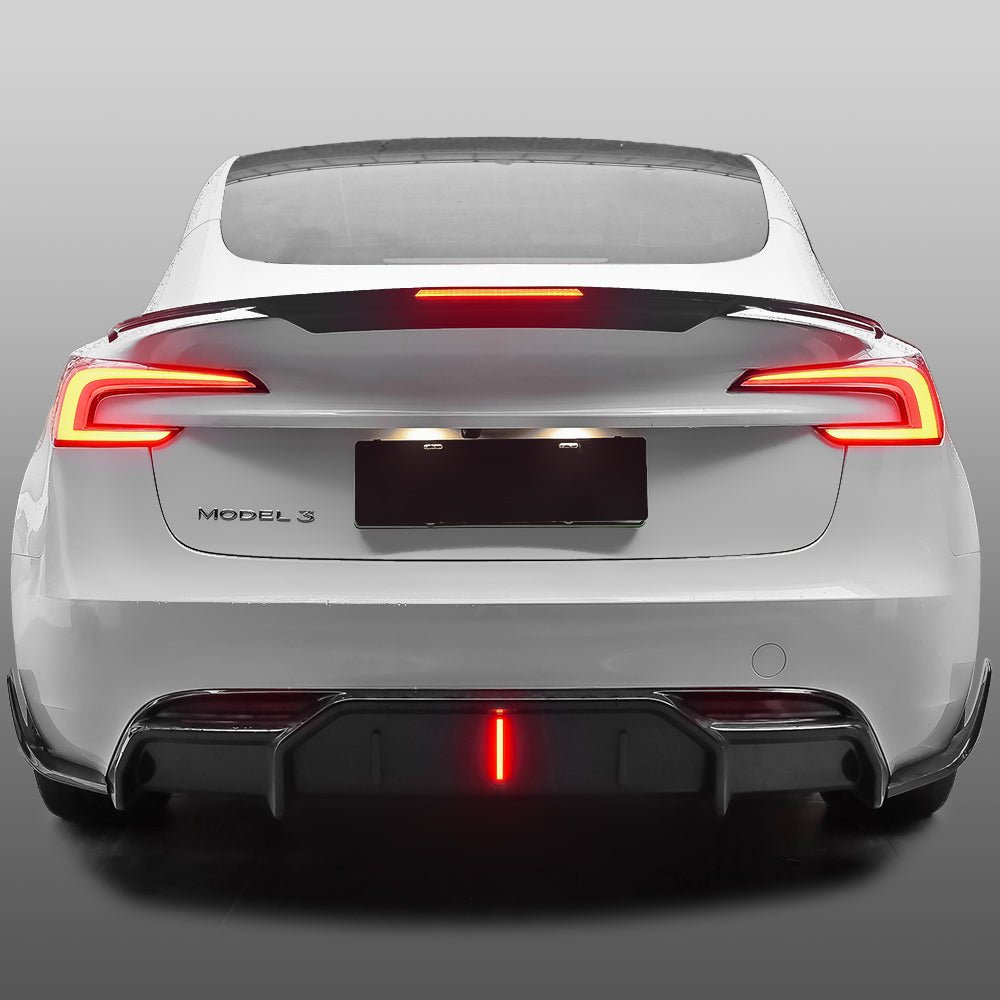 Rear Led Spoiler for Model 3 Highland / Model Y | TESERY: Complete EV Owner's Guide