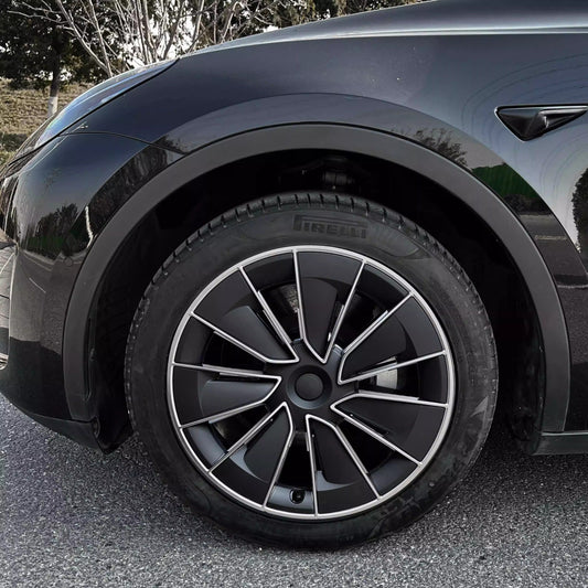 19" Gemini Performance-Style ABS Wheel Hubcaps for Model Y | 4-Piece Set | 5 Colors | 2 Styles | Tool-Free Install: Complete EV Owner's Guide