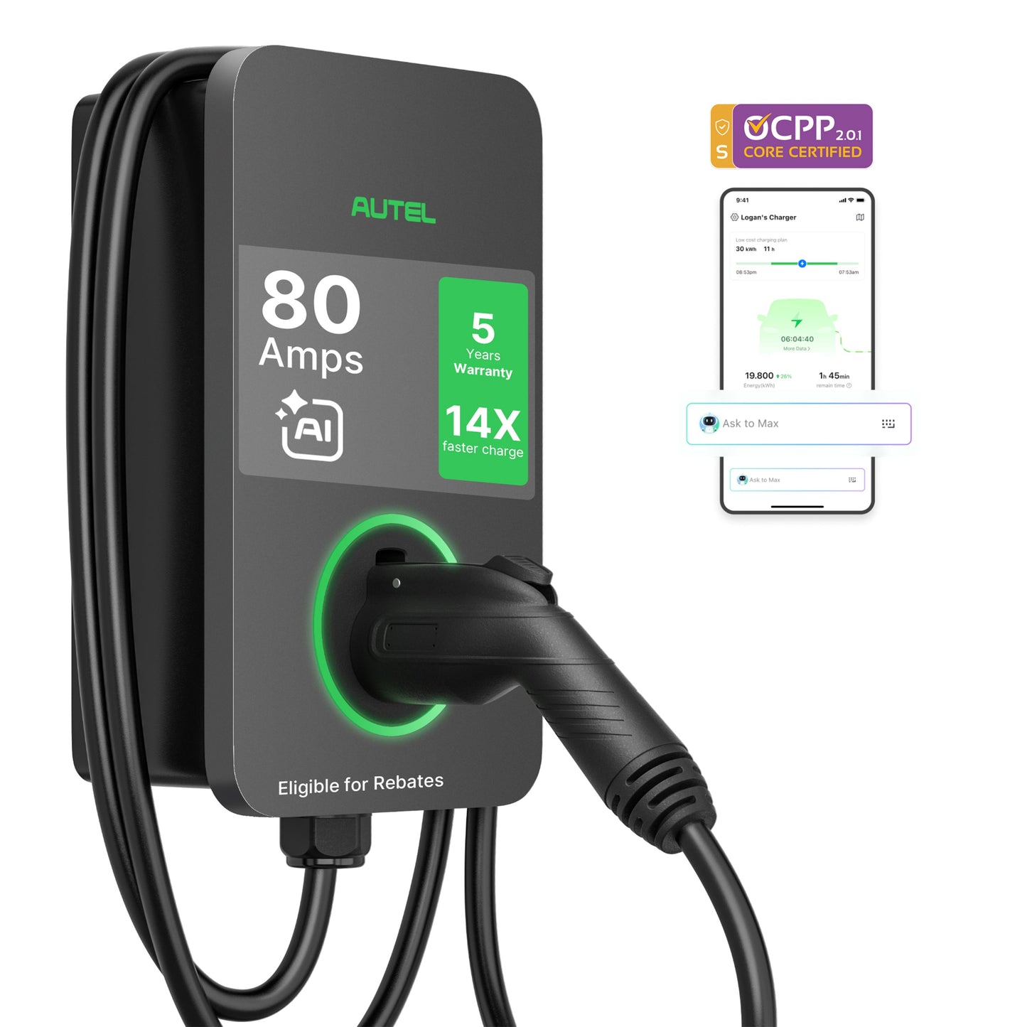 AC Pro 80A 19.2kW Residential EV Charger