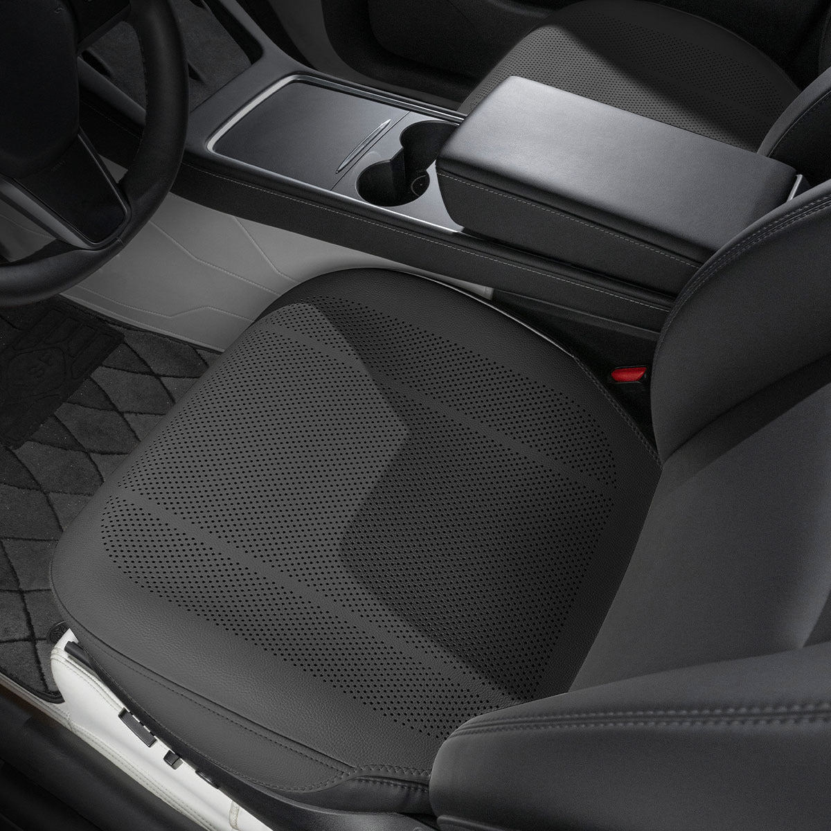 All-Wheather Nappa Leather Car Seat Covers for Tesla Model 3/Y/S/X