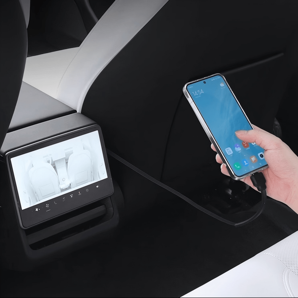 Armrest Box Hidden Expansion Dock for Model Y Juniper & Model 3 Highland