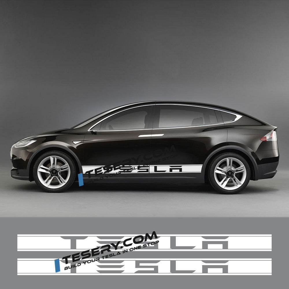 Side Skirt Stripe Decals (2-Pack) | 3 Styles | Multiple Colors | Scratch Protection