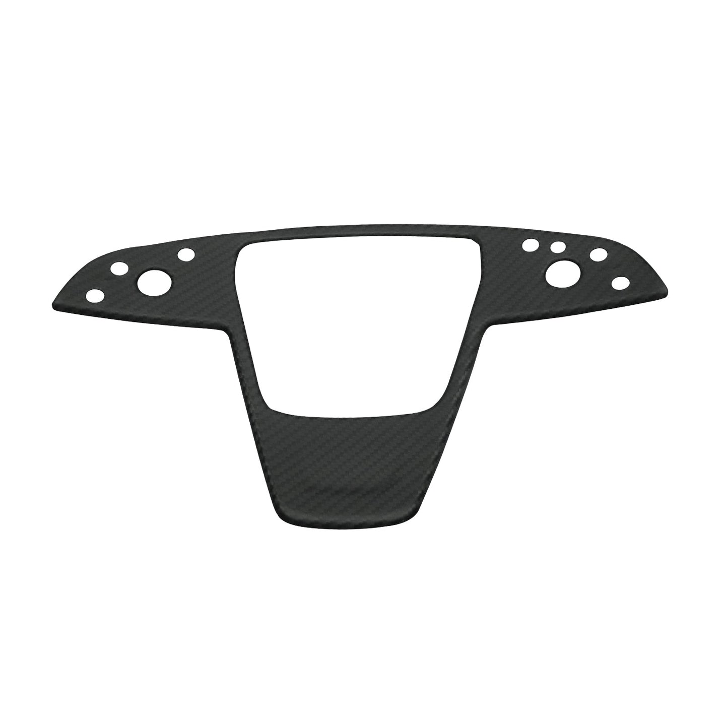 Carbon Fiber Yoke Steering Wheel Trim Panel Cover for Model S/X 2021+