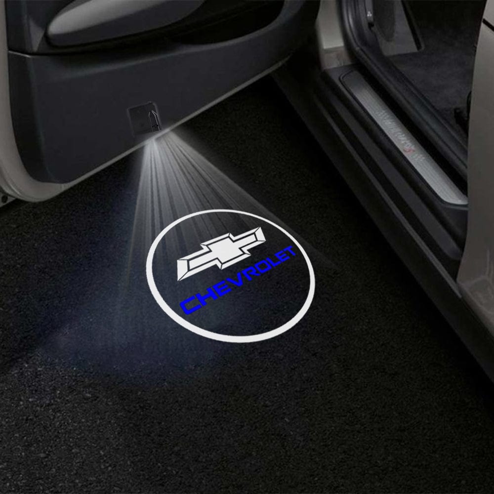 Chevrolet Silverado EV Door Stick On Puddle Lights Multiple Designs 2024-2026