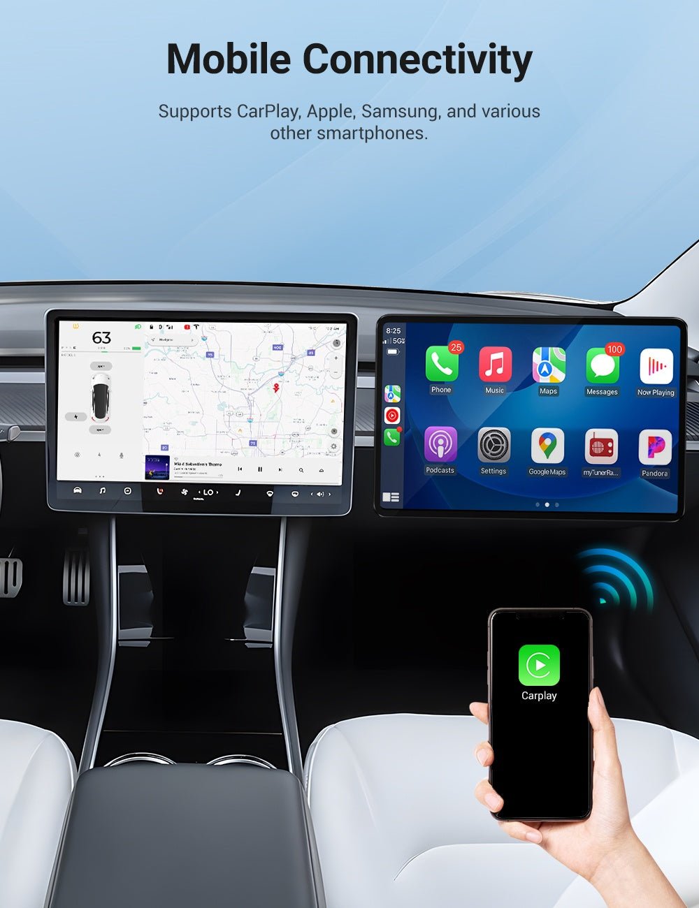 Exclusive Passenger Entertainment Screen for Tesla Model 3/Y
