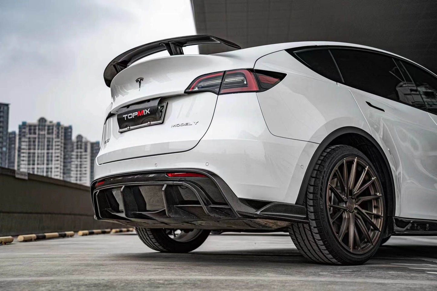 TESERY Carbon Fiber Rear Diffuser Ver.2 for Tesla Model Y